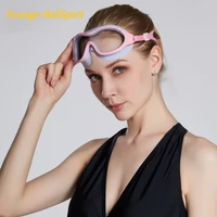 uv waterproof anti fog swimwear eyewear swim diving water glasses adjustable swimming goggles women men myopia sports eyewear