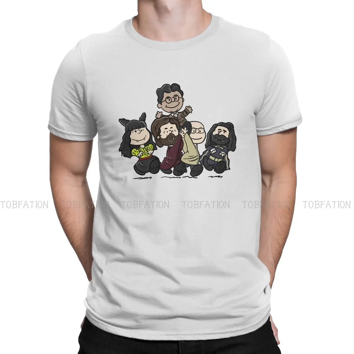 Футболка для подростков винтажная Готическая с круглым вырезом |