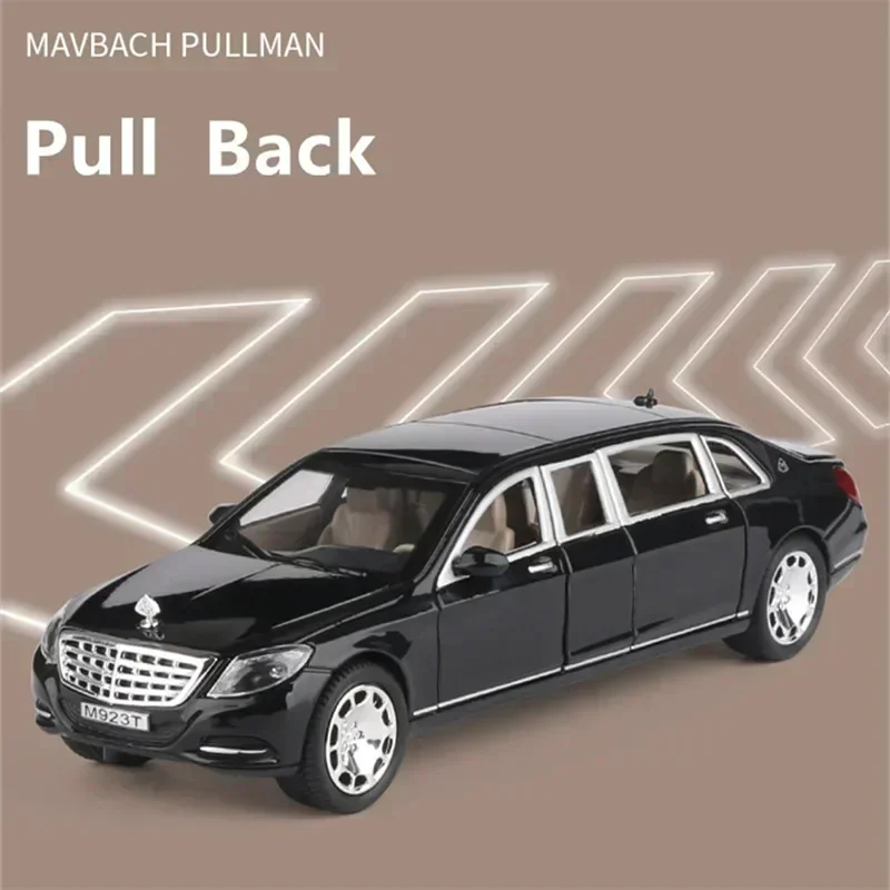 Масштаб 1:24 Maybach S600 Pullman Литая Под Давлением Модель Автомобиля Металлический