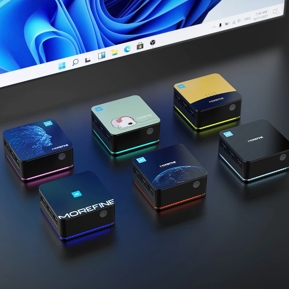 Карманный мини-ПК M8S 12-го поколения N100 четырехъядерный процессор Windows 11 8 ГБ DDR5 4800