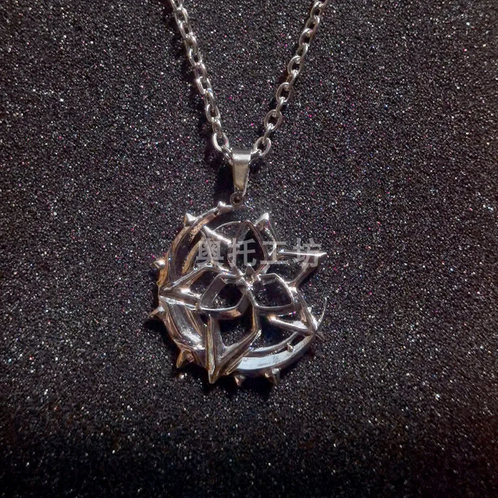 

Fashion Metal Necklace Pendant Anime Game Honkai Impact 3 Elysia Theme Cosplay Jewelry Unisex Costume Accessories Prop