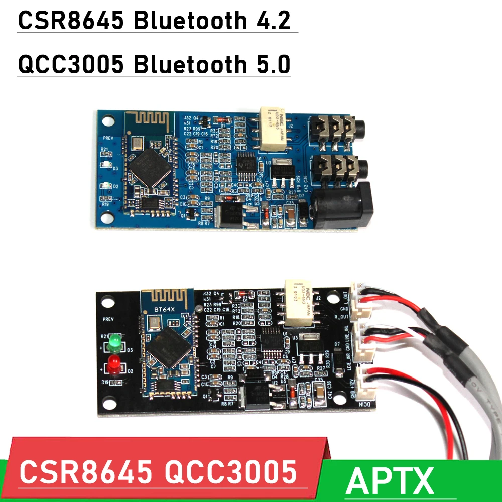 Плата приемника CSR8645 QCC3005 Беспроводная с поддержкой Bluetooth 4 2 5 0 APTX аудио модуль без
