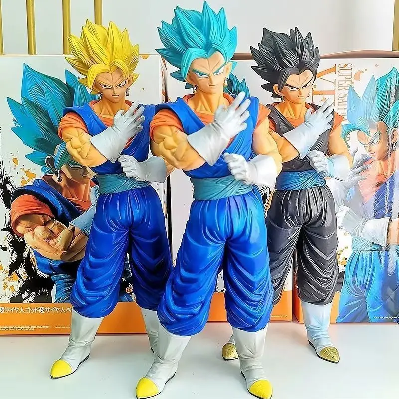 Фото Супер размер 33 см Dragon Ball Beijit Фигурка Super Saiyan Blue King Beijit Fusion Warrior Коллекционная игрушка ручной работы для взрослых №4