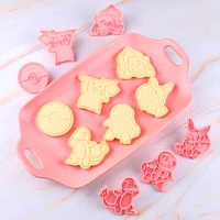 pokemon cartoon cookie mould pikachu home baking accessories christmas supplies little fire dragon kawaii gifts