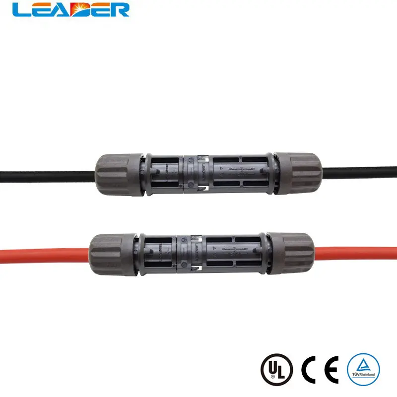 

LEADERSOLAR FreeShopping TUV 1500V Solar Connector Pinhead Solar Plug 30A for Solar Panel Connector UV Resistant Mainland China