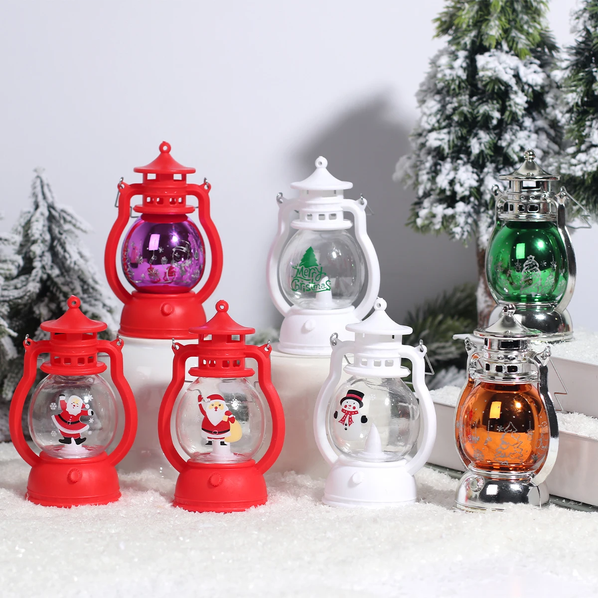 

Christmas Lantern Led Candle Tea light Candles Merry Christmas Decor For Home Xmas Tree Ornaments Santa Claus Elk Lamp New Year