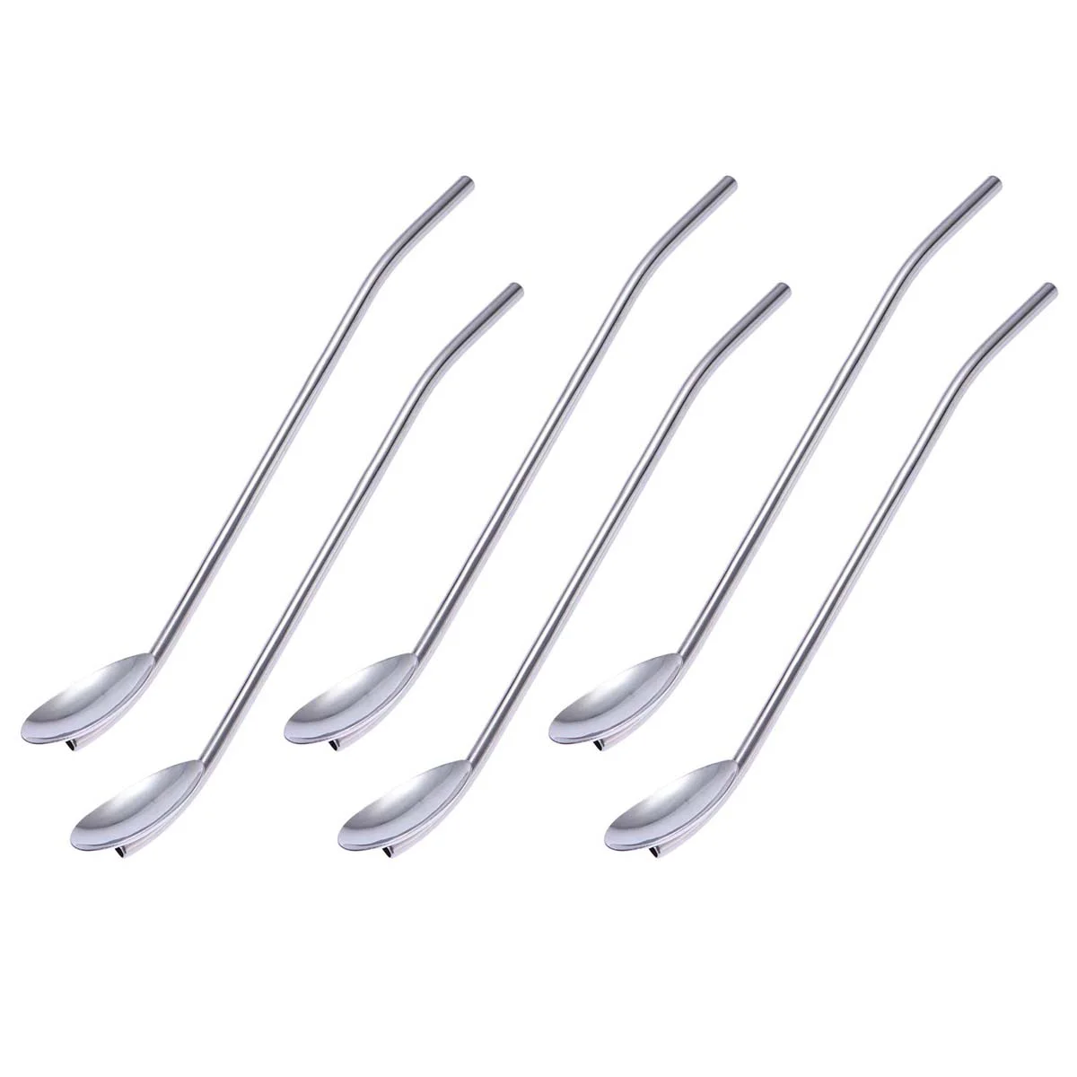 

Spoon Straws, 6PCS Drinking Spoon for, ,, Sundaes ( Primary Color )