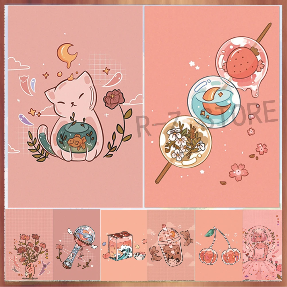 Плакаты Faline San иллюстрация настенные наклейки с клейкой основой картина на стену