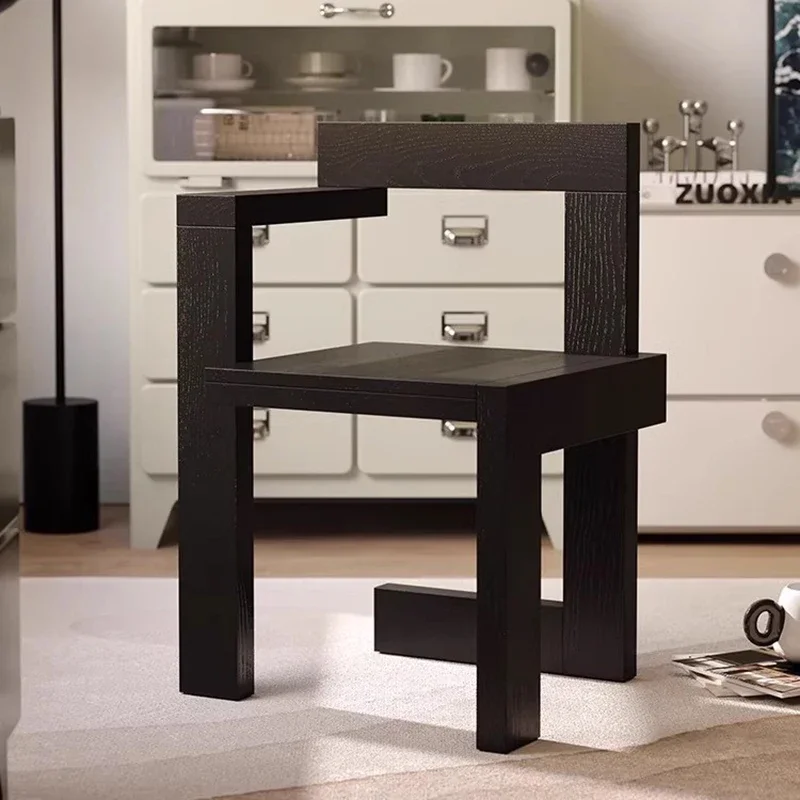 Деревянный обеденный стул из аллотипа современный простой дизайн для гостиной