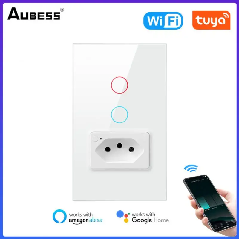 

Настенный выключатель с Wi-Fi и стеклянной панелью 4X2