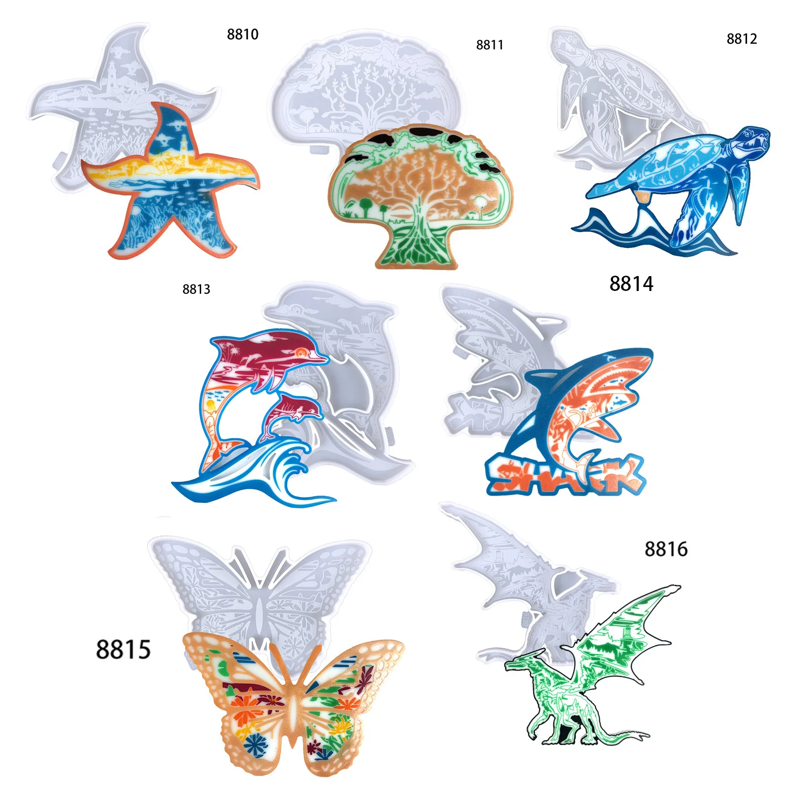 Искусственная смола форма сделай сам для украшения стен в виде дельфина