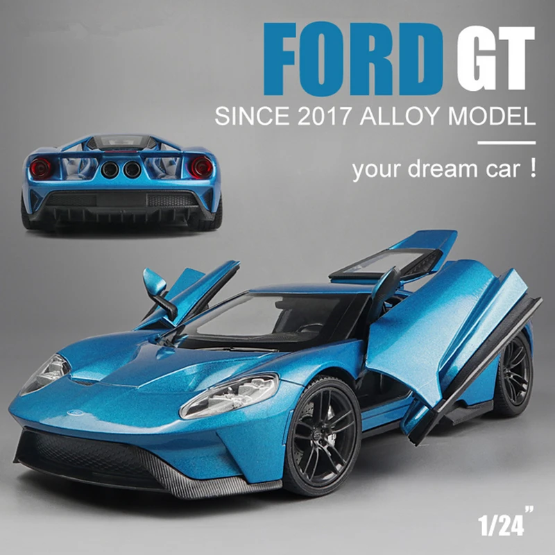 WELLY 1:24 2017 Ford GT металлическая модель автомобиля
