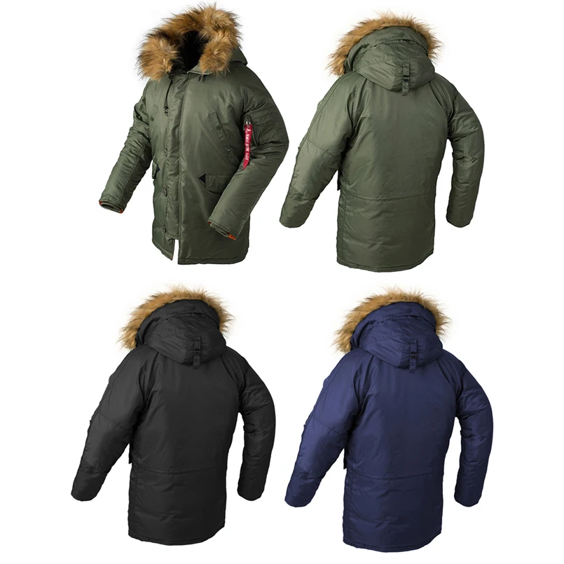 1.5KG! Winter Men's Long Parka Padded Jacket Fur Thick Oversize Husband Puffer Coats Army Military Tactical Down Clothes 2021