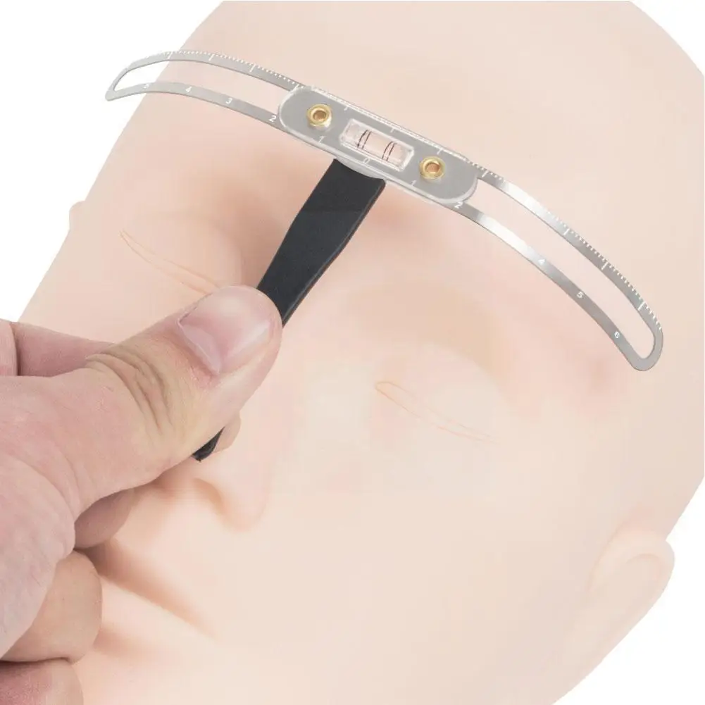 

Level Eyebrow Ruler, Three Point Positioning Reusable Eyebrow Makeup, Tattoo Balance, Permanent Makeup Ruler For Eyebrow H4u5