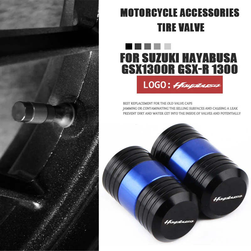 

For HAYABUSA GSX1300R GSX-R 1300 hayabusa gsxr Motorcycle Tire Valve Air Port Stem Cover Cap Plug Accessories