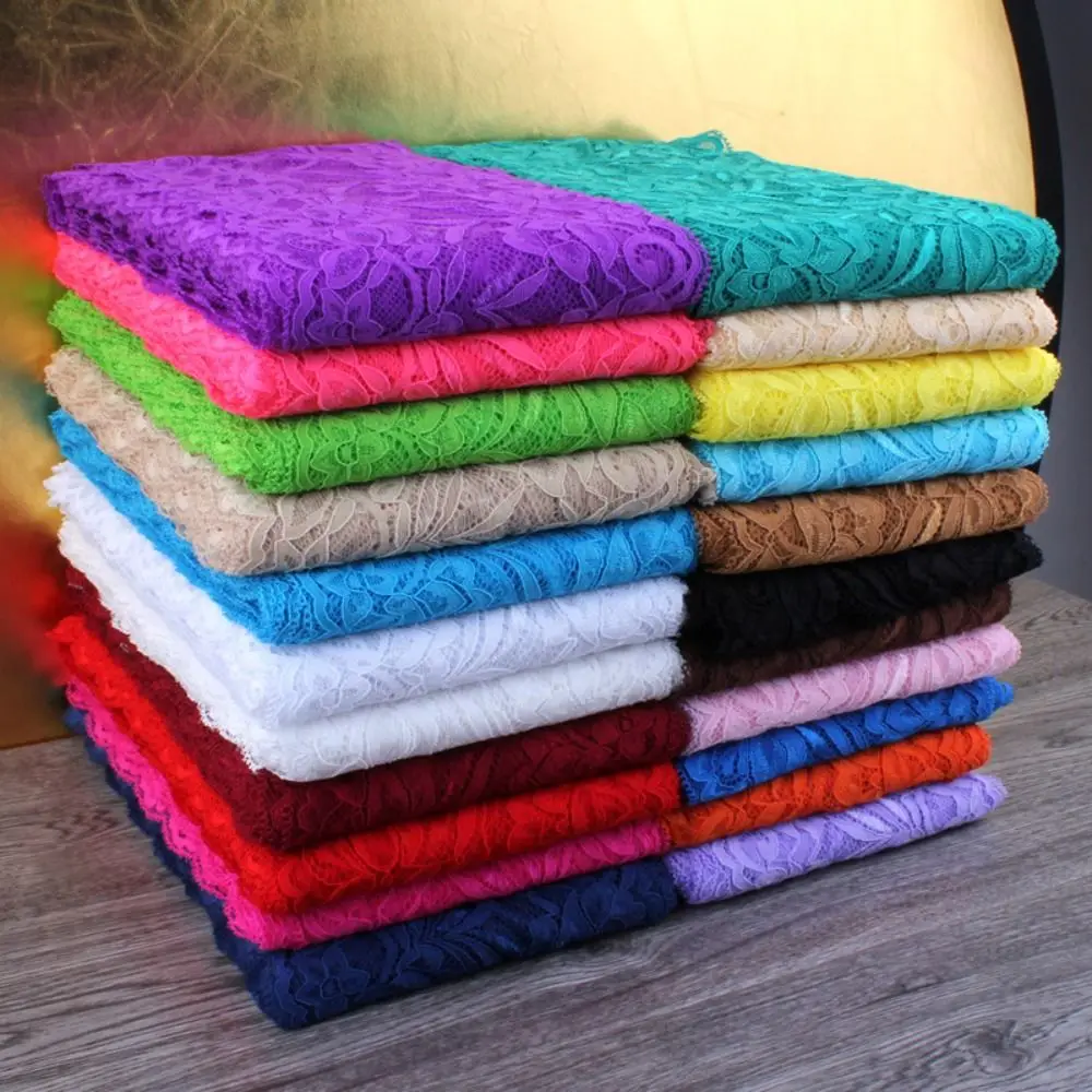 

High Quality 15cm Wide Lace Fabric Colorful Elastic Hollow Lace Ribbon DIY Apparel Sewing Crafts Lace Tape