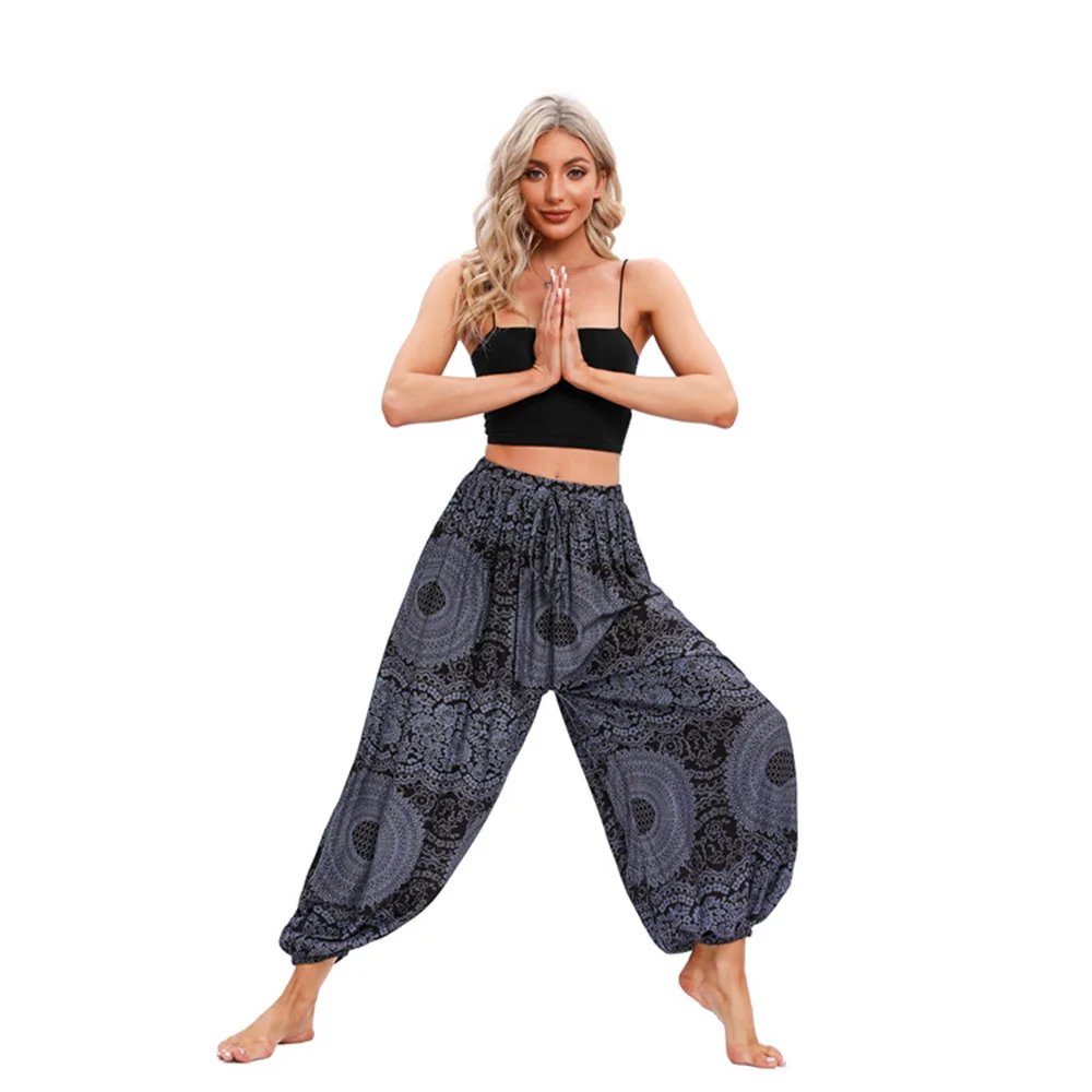 

Yoga Pants Women Hippie Harem Printed Leggings Boho High Waisted Zumba Wear Pantalone De Mujer Cintura Alta Calca Feminina Beach