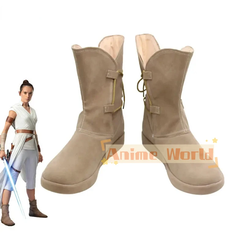 Обувь для косплея Рей обувь из искусственной кожи реквизит Skywalker карнавальные