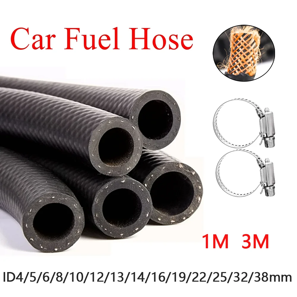 1 м 3 черные топливные шланги резиновая автомобильная масляная труба NBR