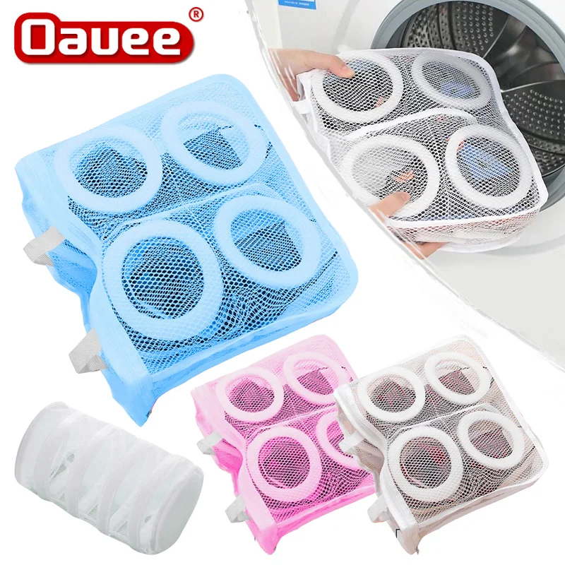

1pc Washing Machine Shoes Bags Travel Shoe Storage Bags Portable Mesh Laundry Bag Anti-deformation Protective Clothes Organizer