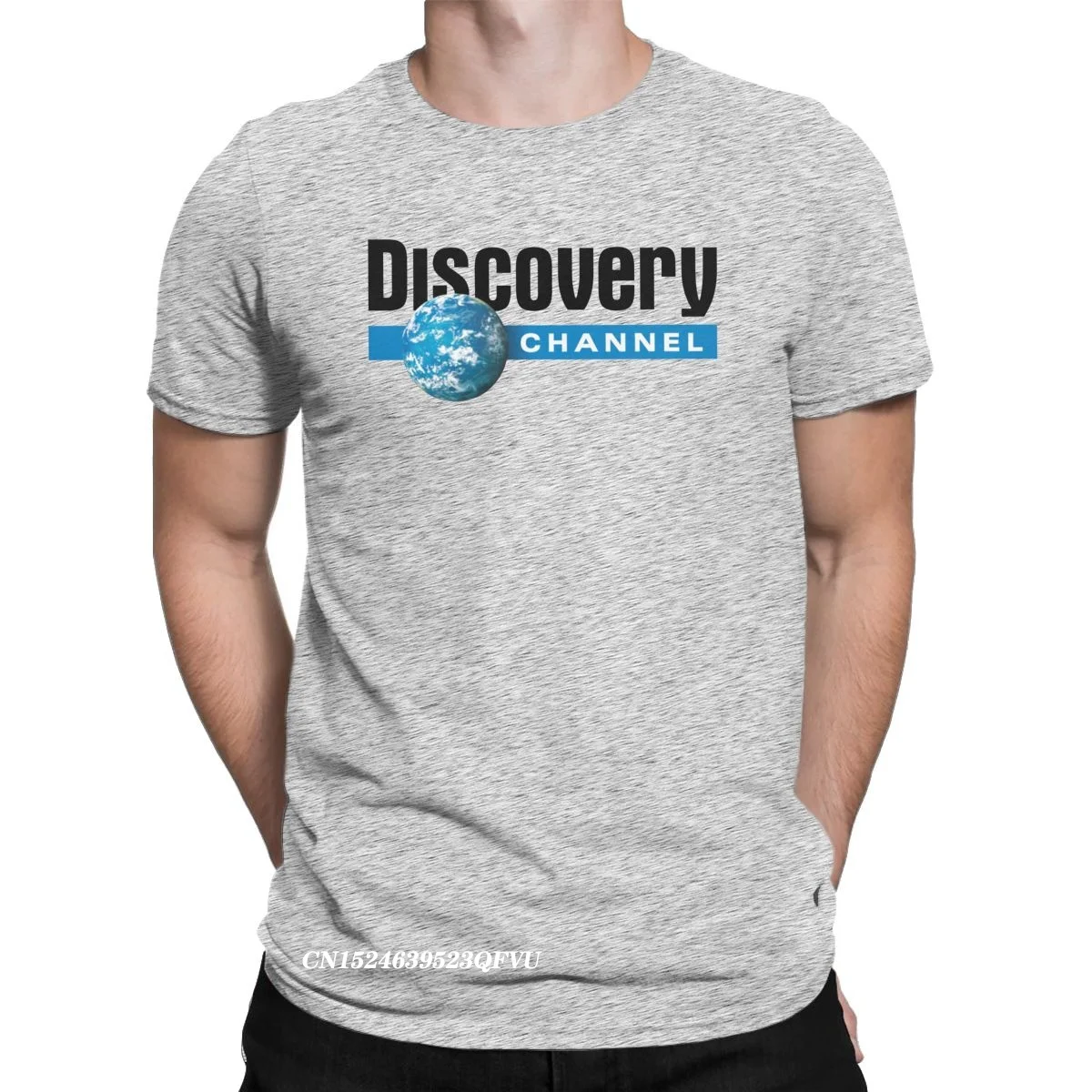 

National Geographic Channel Discovery Channel Tshirt Men Cotton Cool T-Shirts Round Collar Tees Harajuku Clothes Classic