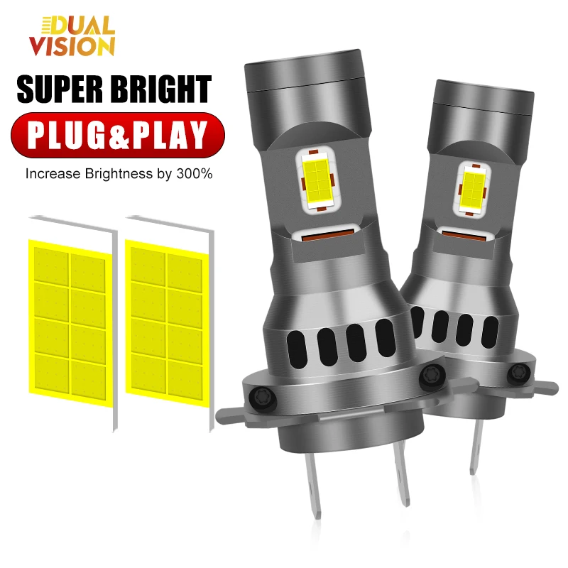 Dualvision H7 Светодиодная Лампа Для Автомобильных Фар Беспроводная турбо-Far H4 H11 9012 9005
