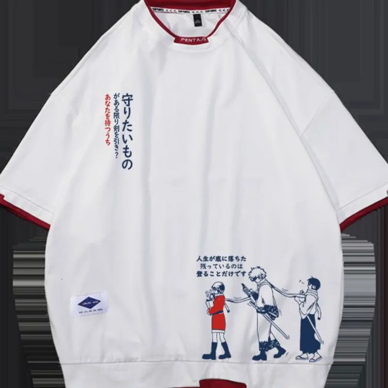 Футболка Hybskr мужская оверсайз с коротким рукавом и круглым вырезом - купить по