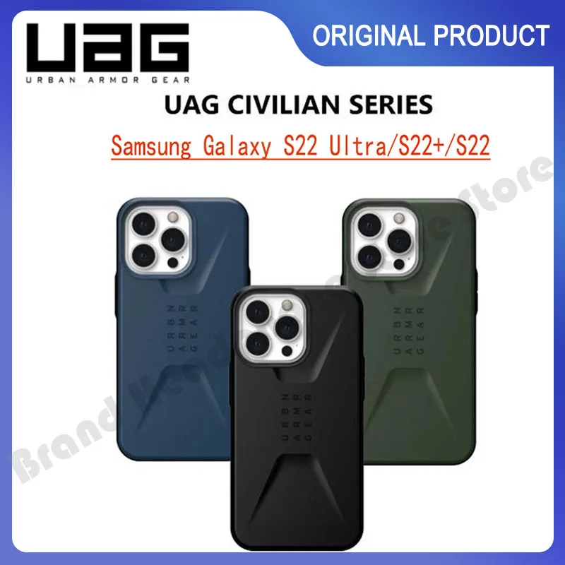 

Original UAG CIVILIAN Military Spec Case For Samsung Galaxy S22 Ultra S22 PLUS S22+ Protective Cover Rugged Shockproof