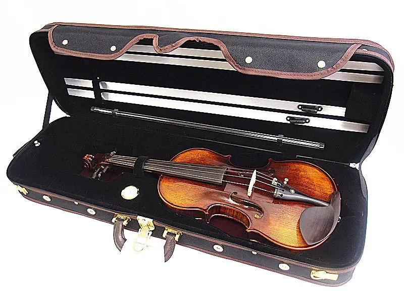

Улучшенный Деревянный чехол для скрипки 4/4 Вт/гигрометр, высококачественный деревянный чехол для скрипки