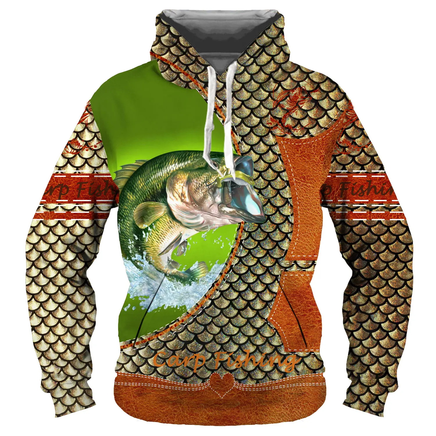 Fashion Cool Carp Fishing Hunting 3D Print Hoodies Hunting Hunter Men/Women Sweatshirts Streetwear Pullover Unisex Casual Hip Ho
