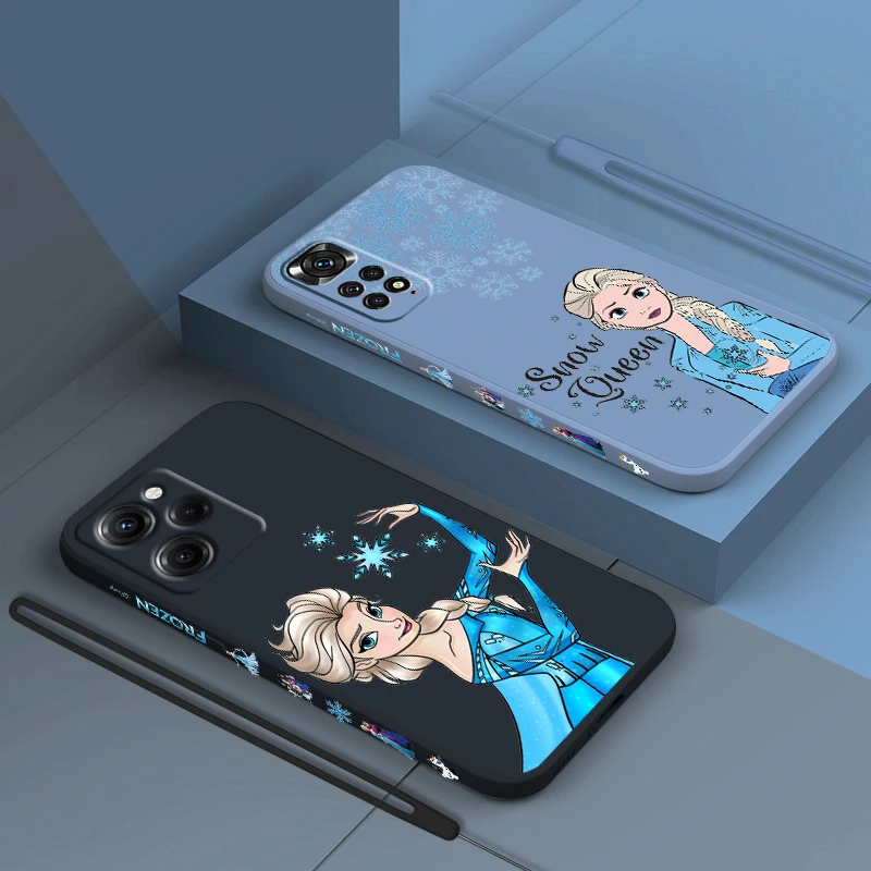 

Princess Elsa beautiful For Xiaomi Redmi Note 12 11 11T 10 10S 9 9S 9T 8 8T 7 Pro Plus Speed Liquid Left Rope Phone Case