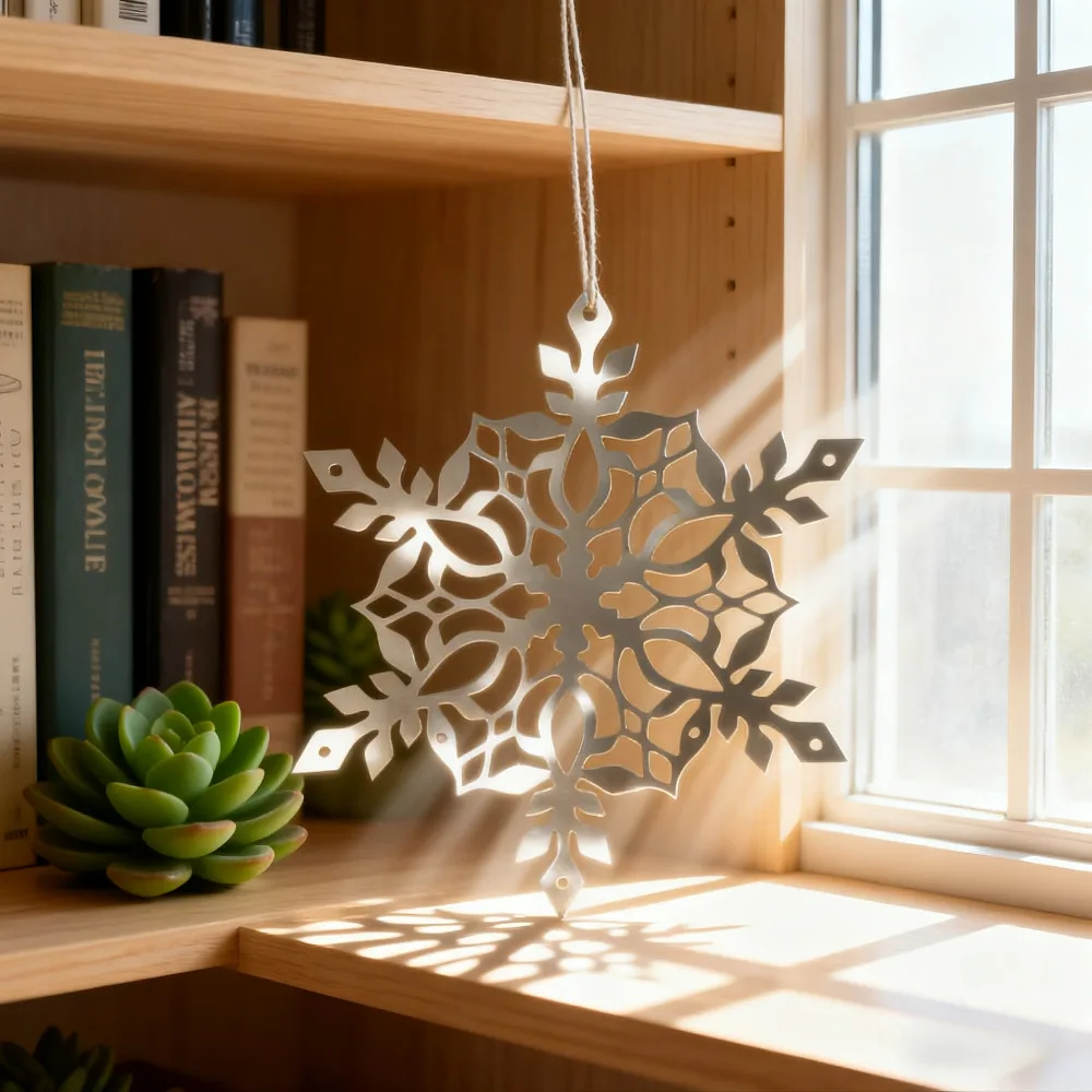 

Металлические снежинки-колокольчики 2 шт.