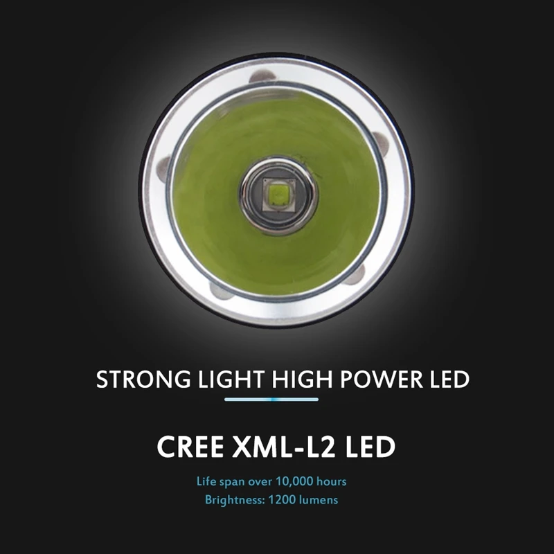 Светодиодный фонарик для дайвинга подводный кемпинга фонафонарь с плавным