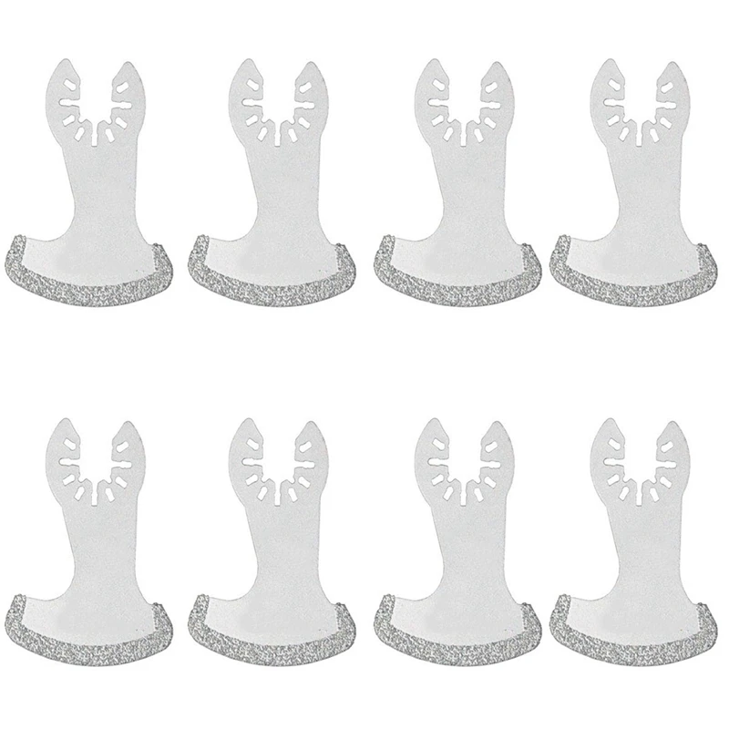 

8 Pcs Oscillating Multi Tool Diamond Segment Swing Grit Grout Blades for Cutting Wood Tools