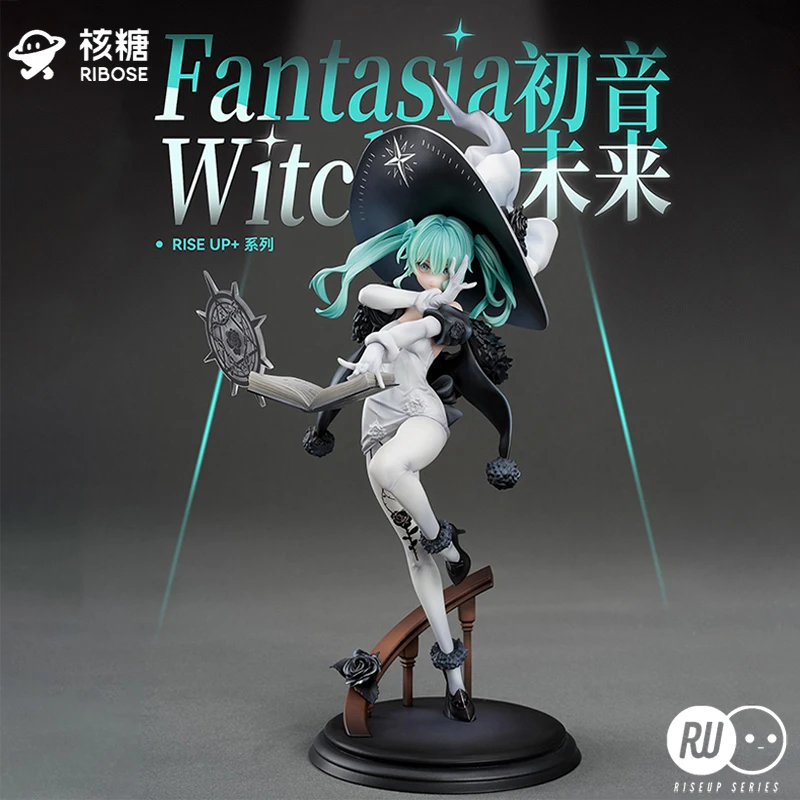 Фото В наличии RIBOSE RISE UP SERIES 1/8 Hatsune Miku Fantasia Witch ПВХ 25 СМ Аниме Фигурки Модель Коллекция Орнамент Игрушка №1