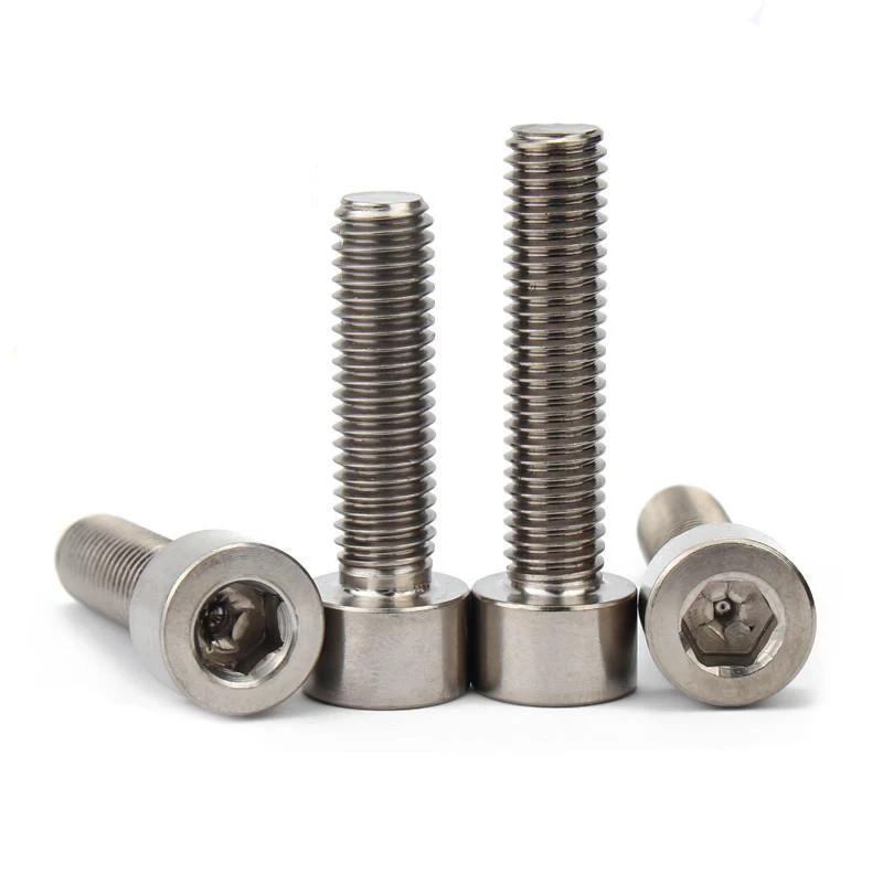 

Titanium round bolt GR2 din912 hex socket cap screws cylinder head hexagon steel screw M6x6/8/10/12/15/20/25/30-100