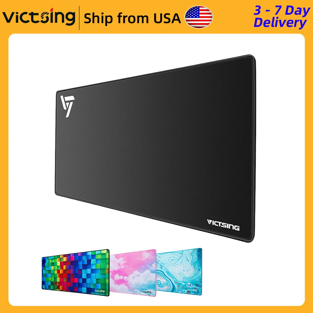 

VicTsing PC123 Extended Gaming Mouse Pad with Stitched Edges Long XXL Mousepad Non-Slip Water-Resistant Desk Pad Keyboard Mat