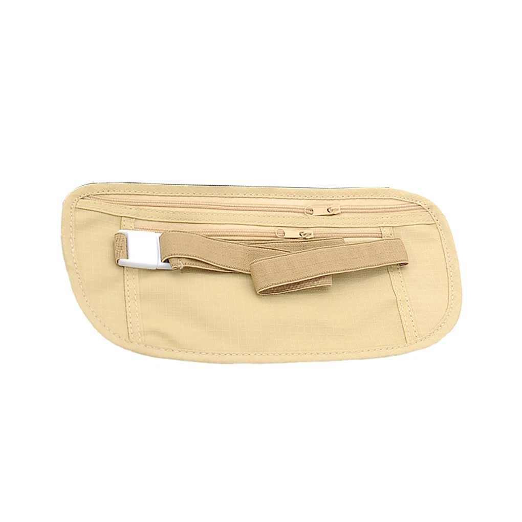 

Waist Bag Travel Sport Pack Container Anti-loss Unisex Solid Color Mobile Phone Money Belt Pouch for Women Men