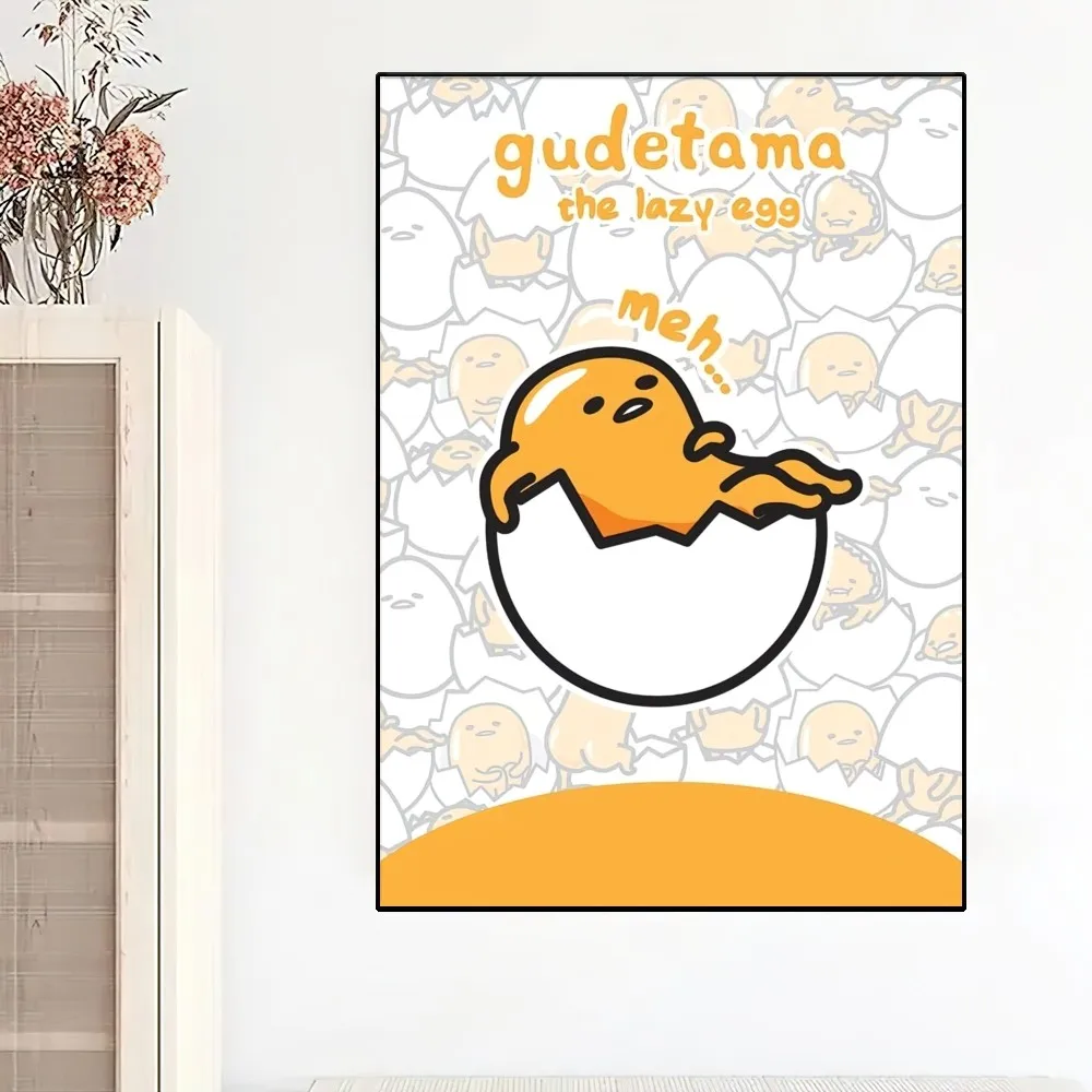 Miniso Sanrio Gudetama постер картина настенные картины для гостиной Декор Наклейка