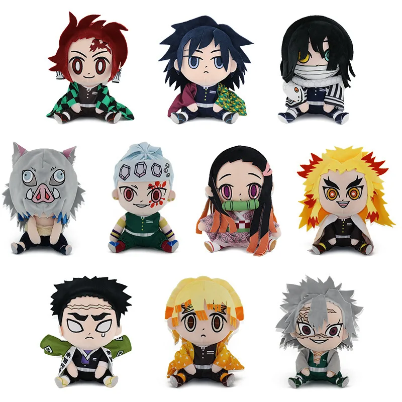 

Demon Slayer Anime Doll Inosuke Tengen Himejima Kyoumei Iguro Obanai Nezuko Sanemi Plush Kimetsu No Yaiba Kawaii Plush Doll Toys