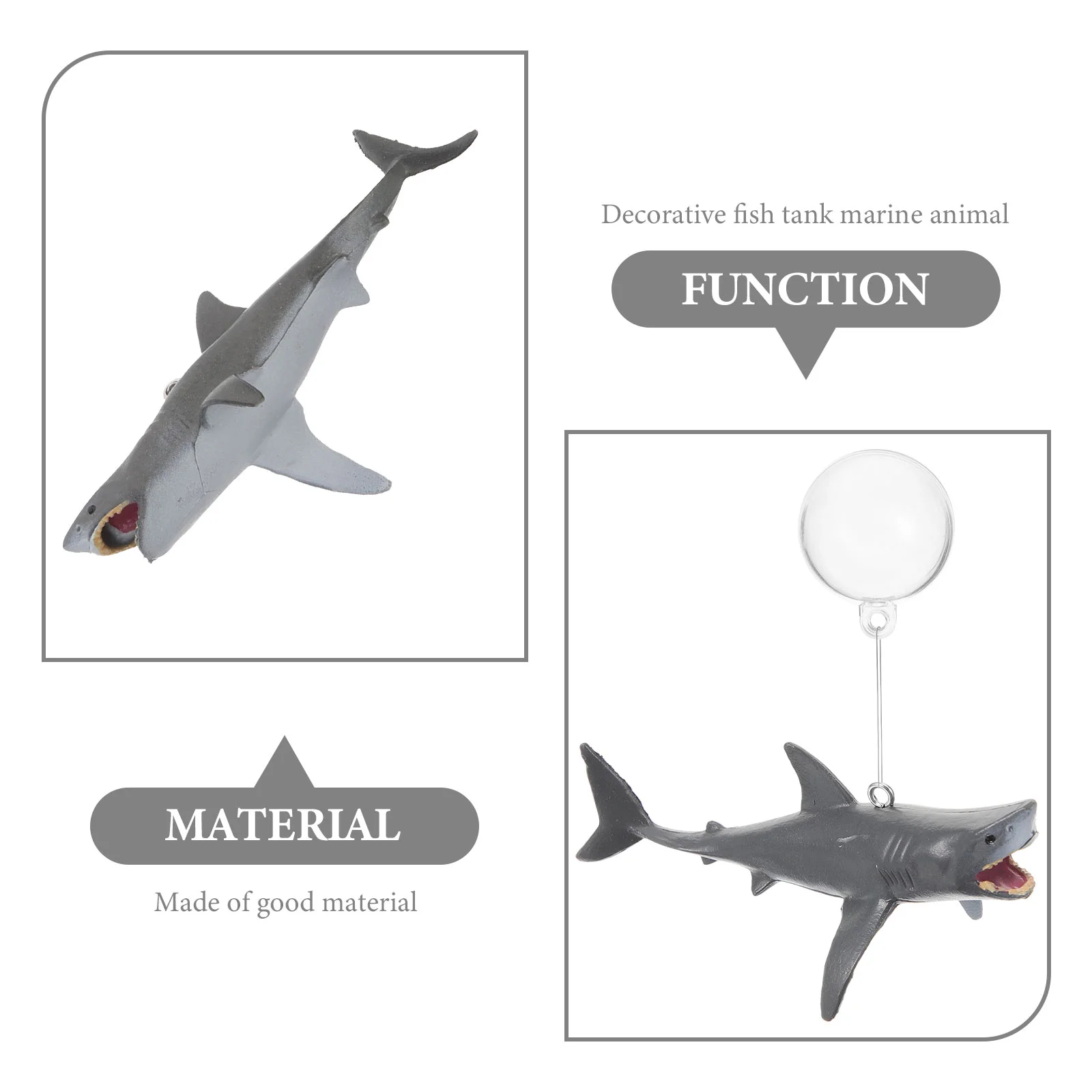 2 комплекта украшение в виде акулы аквариум плавающий детский мини-декор ПВХ