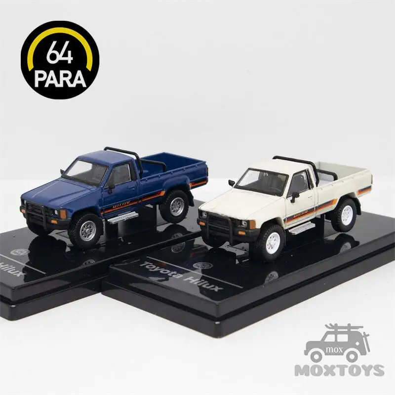 

Автомобиль Toyota Hilux 4-го поколения, Белый/Синий, отлитый под давлением, пара64, 1:64