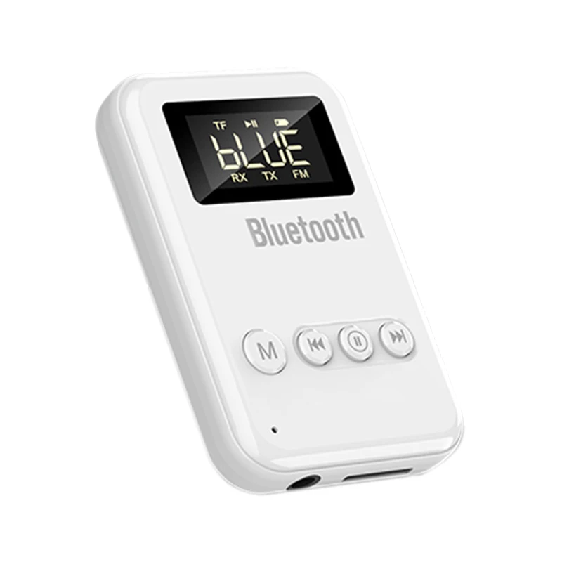 

Беспроводной приемник-передатчик Bluetooth 5,0 2-в-1 для наушников и динамиков беспроводной адаптер AUX поддержка TF-карты