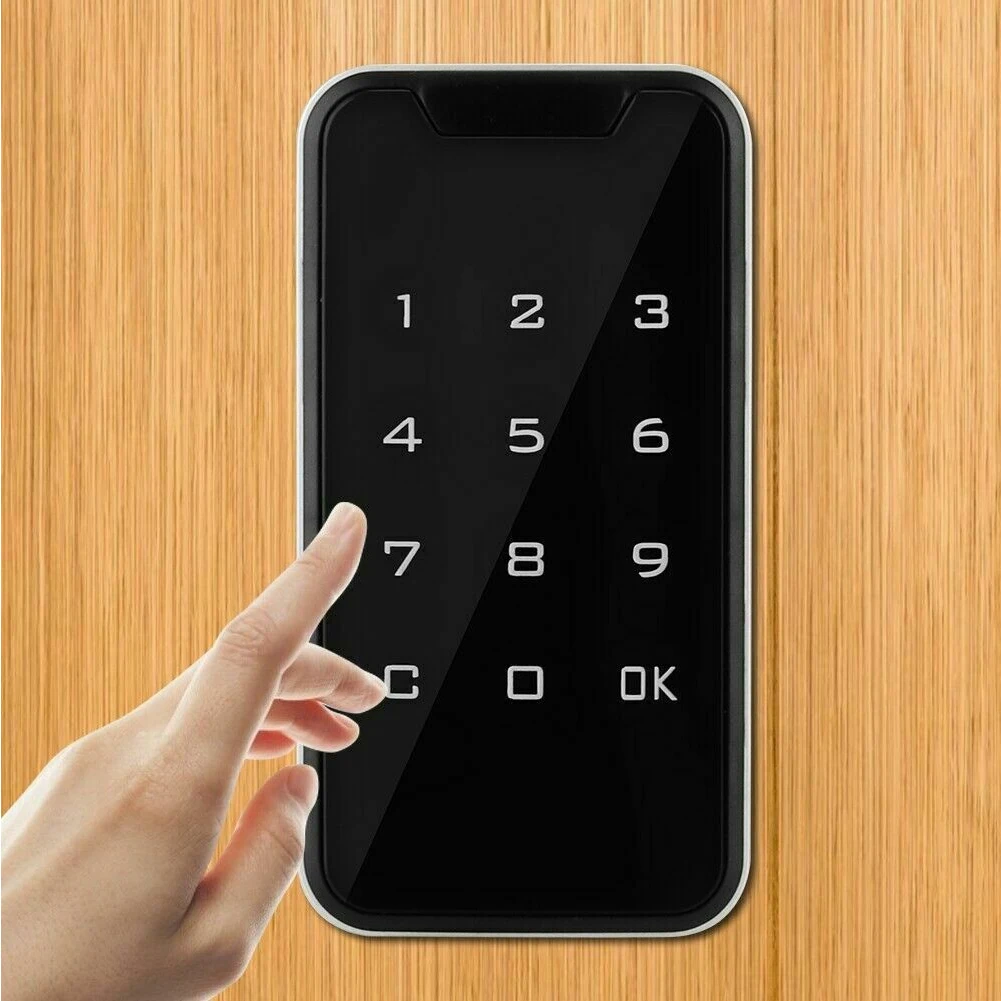 

Touch Screen Password Lock Door Protection Drawers Keypad Anti Theft Digital Smart Zinc Alloy Code Electronic Cabinet Wardrobes