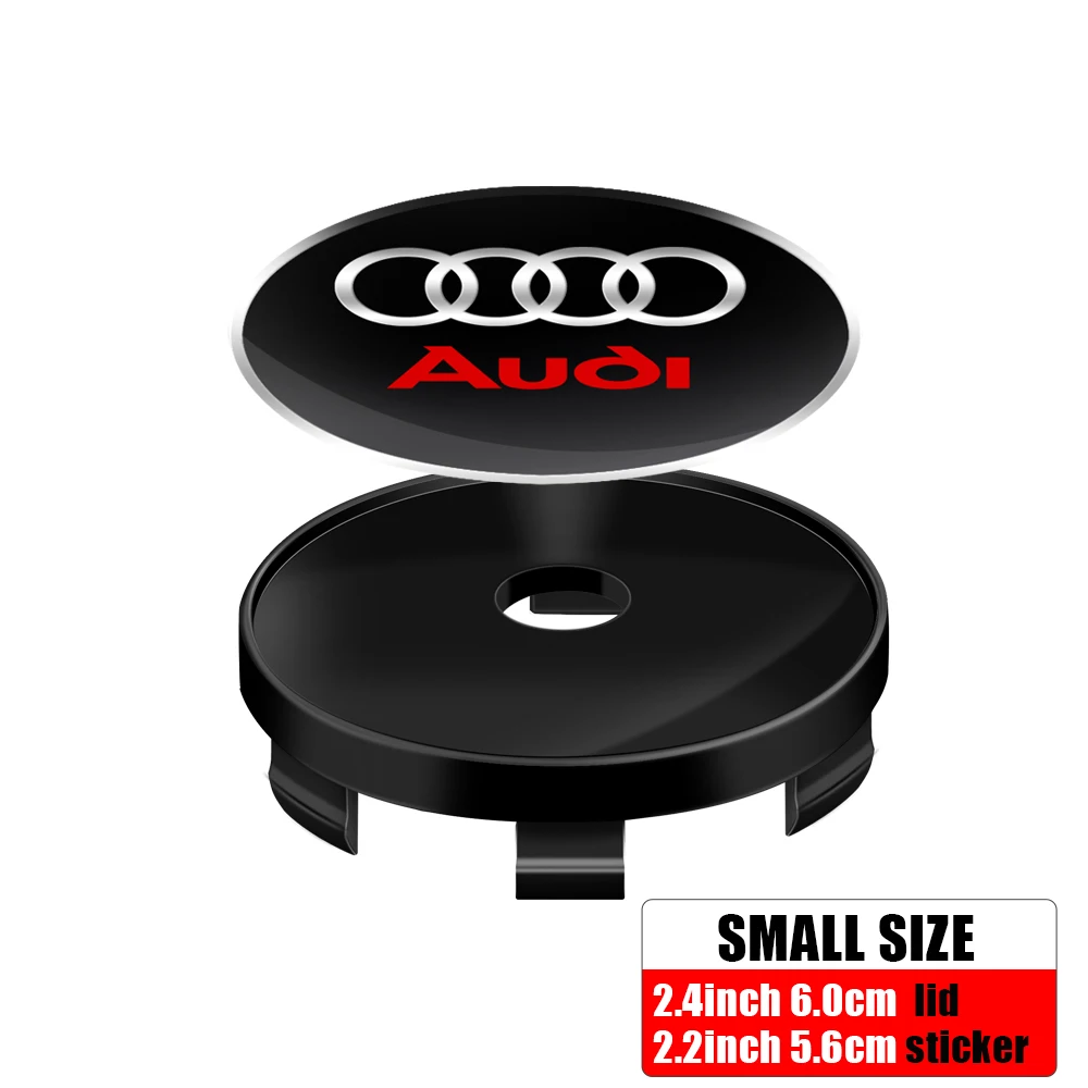 

4 шт. 60/63/68 мм колпаки центральной ступицы колеса автомобиля, наклейка для AUDI S RS A3 A4 B8 8P 8V A6 A5 Q5 B7 B6 B9 Q7 A1 A7 автоаксессуары