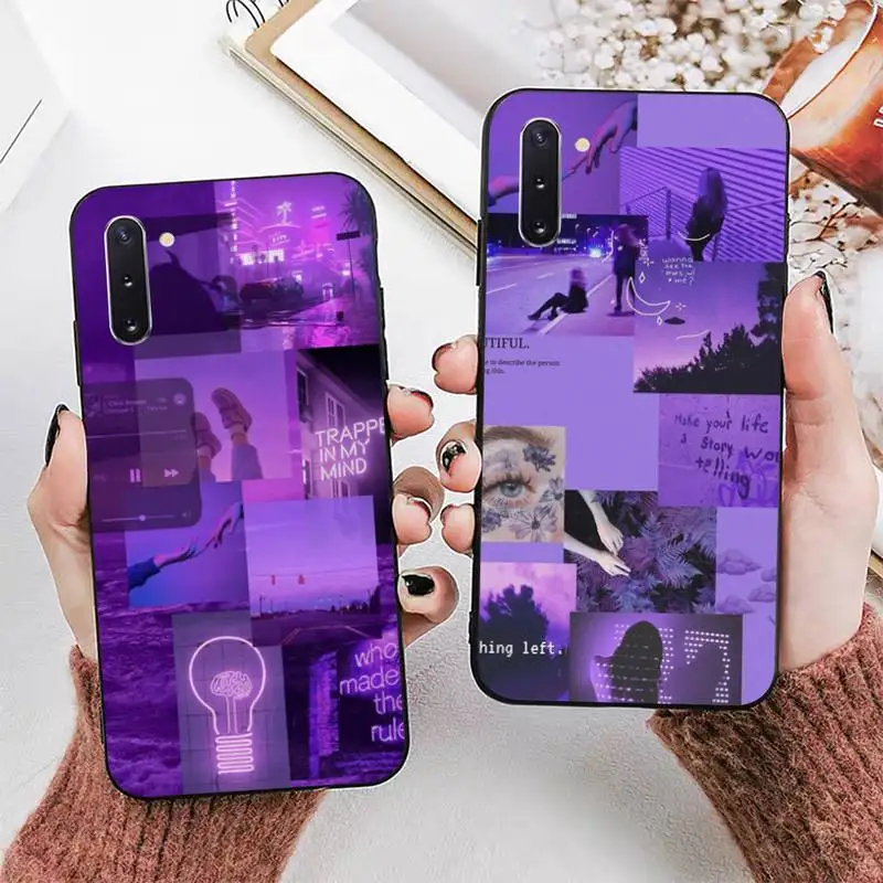 

Purple Love Aesthetic Art Phone Case for Samsung Note 5 7 8 9 10 20 pro plus lite ultra A21 12 72