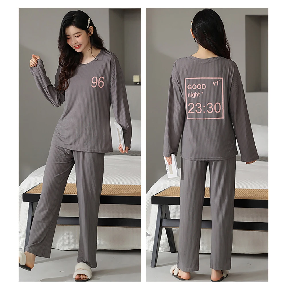 Male Elastic Milk Silk Pajamas for Couples Japanese Style Letters Print Pajama Sets 4XL Women Casual Breathable pijama hombre