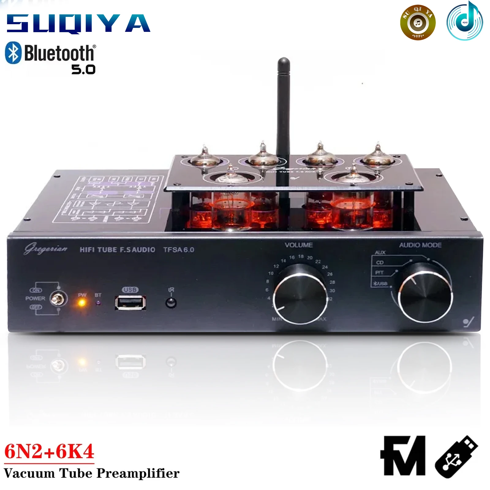 6n2 6k4 вакуумный трубчатый предусилитель Bluetooth 5 0 поддерживает MM/MC виниловая запись