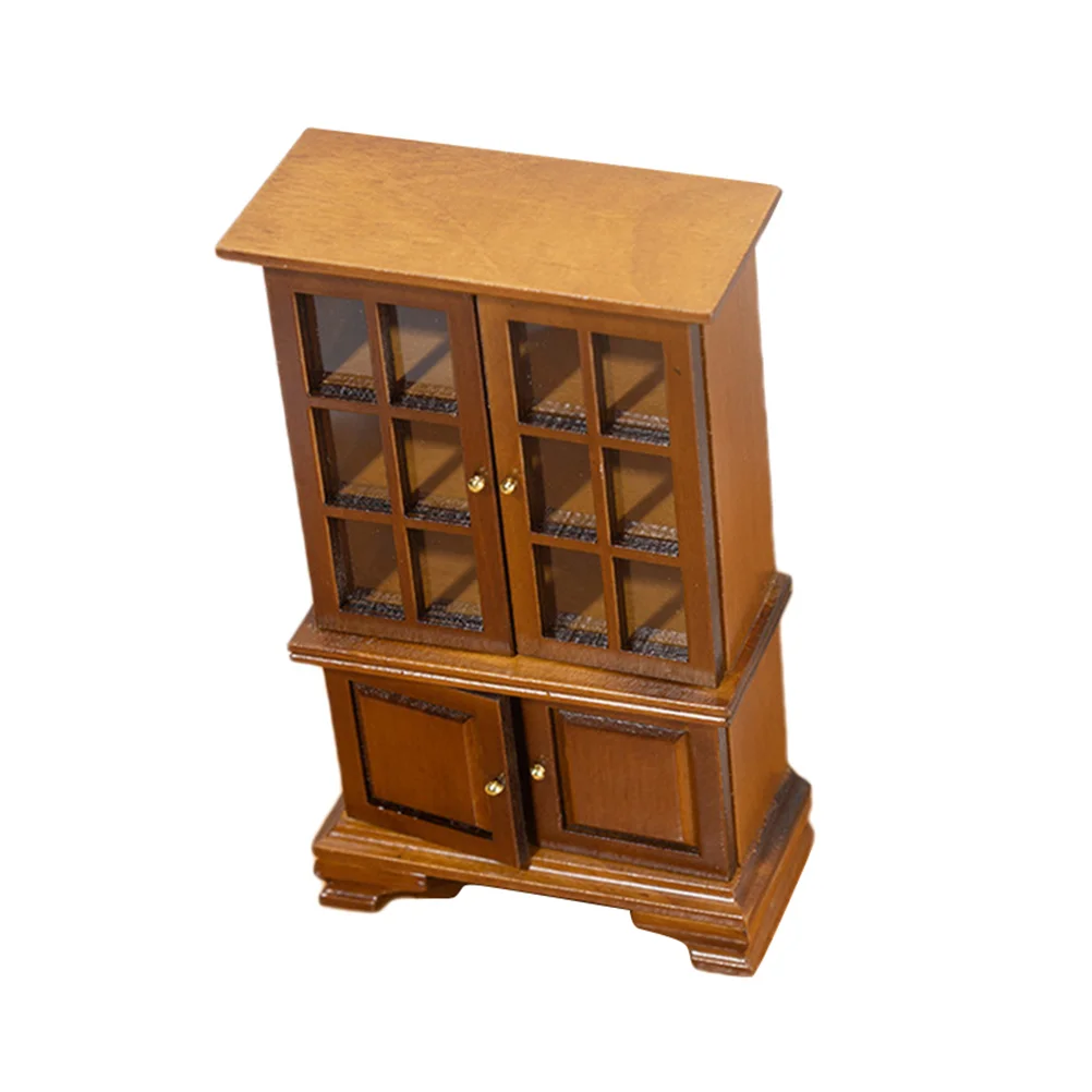 

Miniature Furniture Cabinets House Decor Out Door Wooden Ornaments Kitchen Shape Accessories