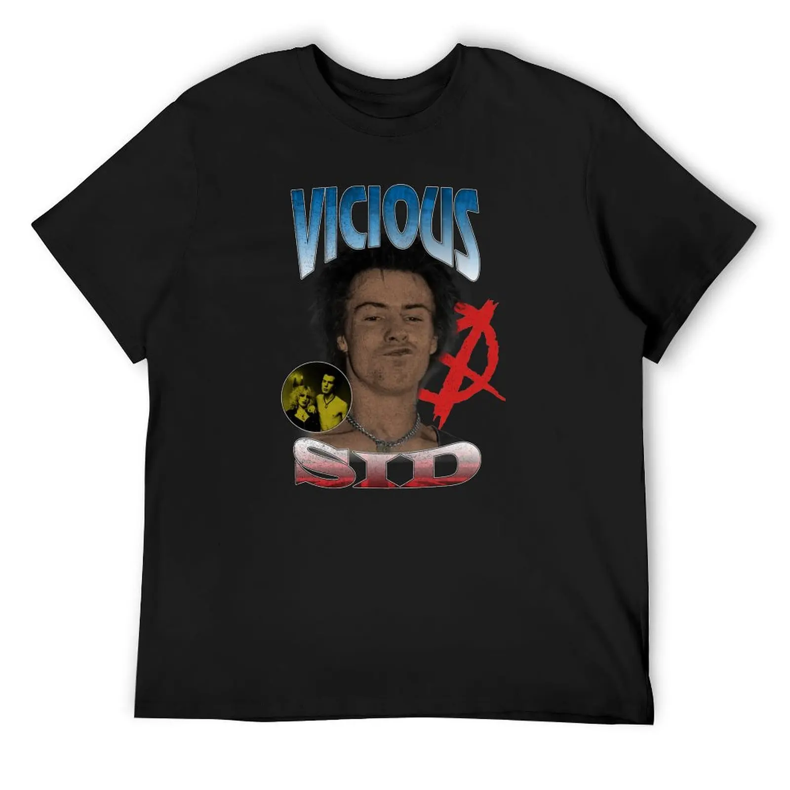Sid Vicious редкая винтажная футболка аниме футболки таможенная мужские рубашки с